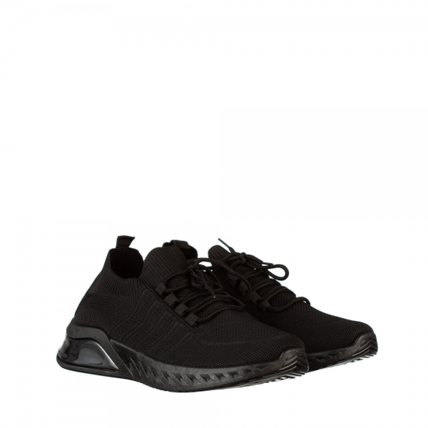 Мъжки спортни обувки черни от текстилен материал  Brock - Kalapod.bg